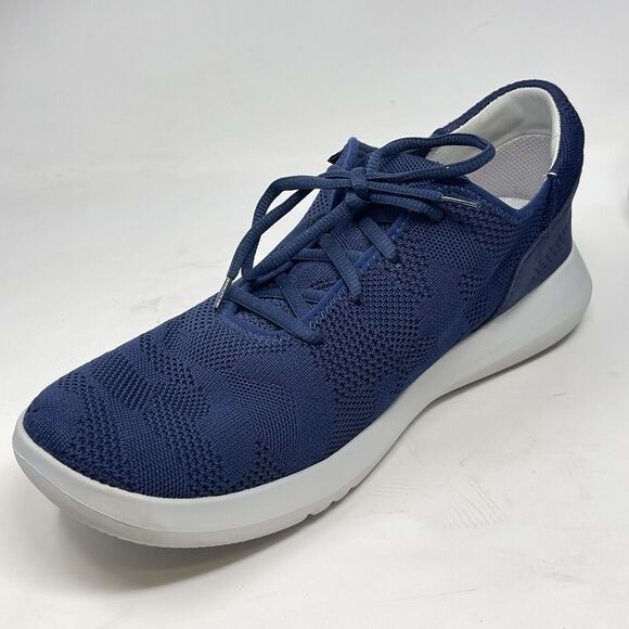 Kizik Madrid Eco-Knit Shoes Mens 13 W Wide Blue Hands Free Lightweight Sneakers - Picture 7 of 16